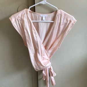 Wrap pink top